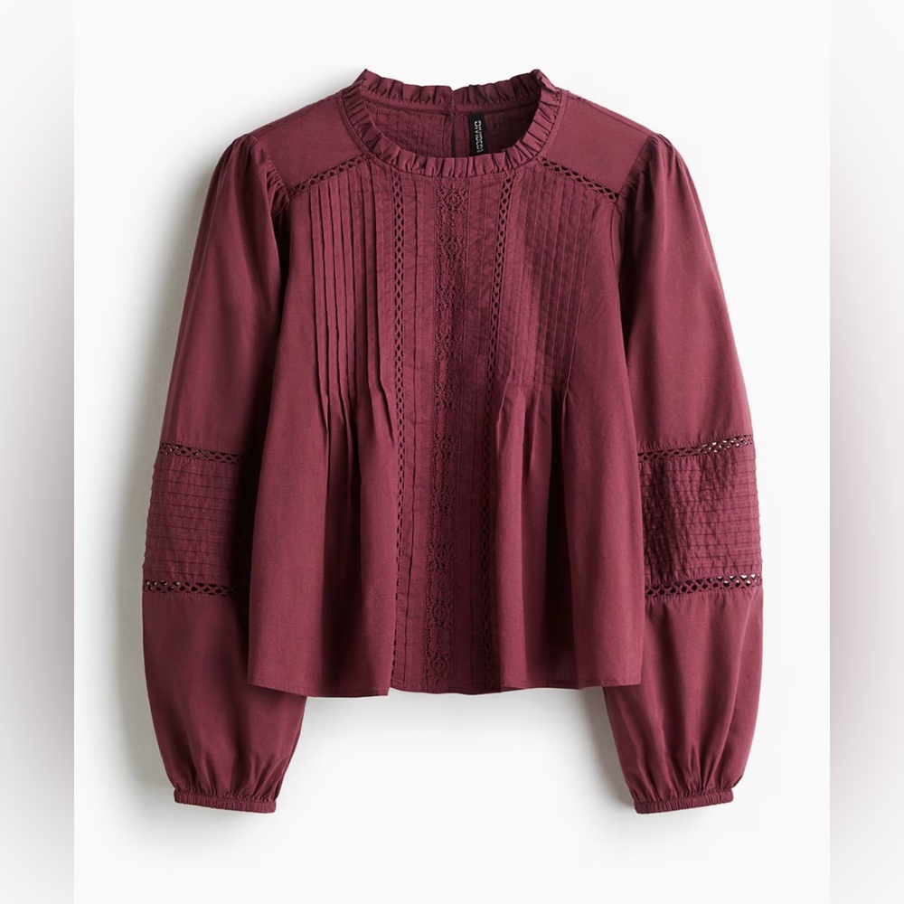 H&M 100% cotton blouse NWT